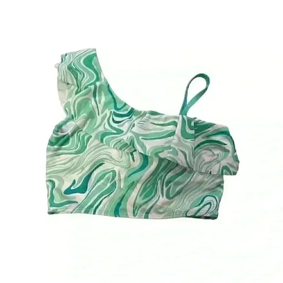 Kanu Surf Girls Avery Beach Sport One Shoulder Tankini SIZE-16 - Picture 2 of 6